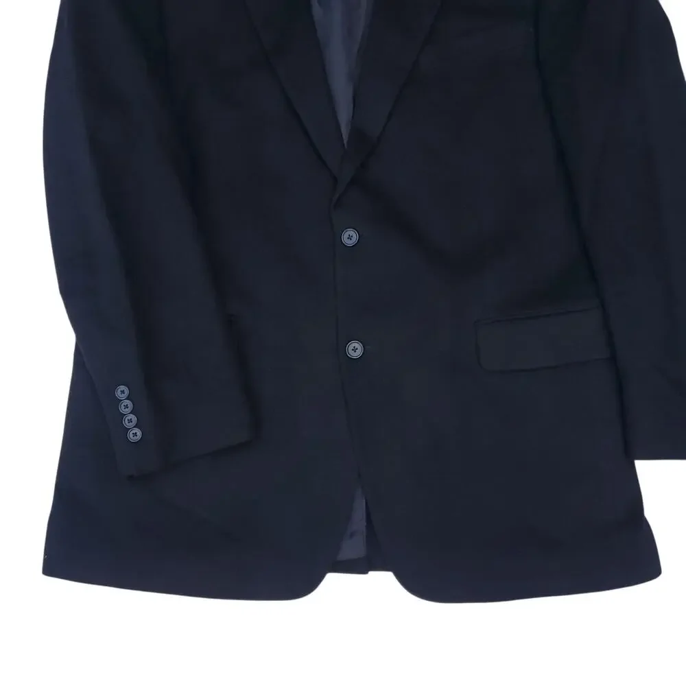 Jos A Bank Black Camel Hair Blazer Jacket Sport Coat Modern Gentleman 44L